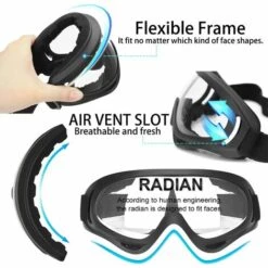 BF 2pcs X400 Lunettes Lunettes De Protection Sportive Anti-éclaboussures Et Anti-poussière Avec Protection Anti-buée Et Anti-UV -Promos Protection des yeux : lunettes et masque Magasin 67204474 4