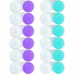 DONTODENT 12 Pièces étui à Lentilles De Contact, Conteneur Porte-œil Gauche/droit