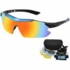 GRID COOL Lunettes De Soleil Pour Hommes - Lunettes De Sport Polarisées Améliorées Lunettes De Soleil De Protection UV Ultralégères En Bleu