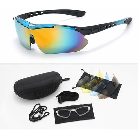 GRID COOL Lunettes De Soleil Pour Hommes - Lunettes De Sport Polarisées Améliorées Lunettes De Soleil De Protection UV Ultralégères En Bleu 2 GRID COOL Lunettes De Soleil Pour Hommes - Lunettes De Sport Polarisées Améliorées Lunettes De Soleil De Protection UV Ultralégères En Bleu – Image 2