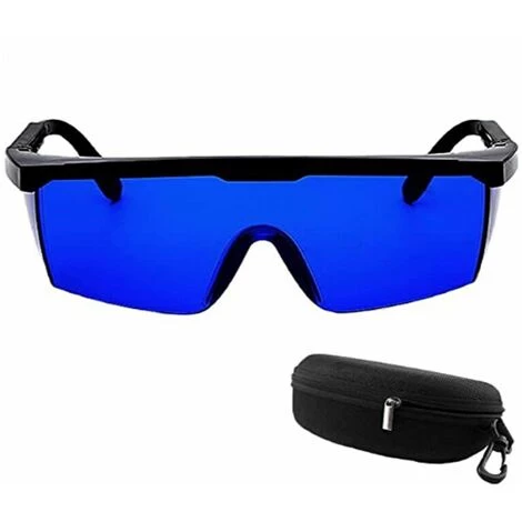 GRID COOL Lunette De Protection IPL, Lunettes Laser Lunettes De Protection Pour Graveur Laser Lunettes De Protection Des Yeux Lunettes De Sécurité Pour Travailler Avec Un étui à Lunettes, Bleu 1 GRID COOL Lunette De Protection IPL, Lunettes Laser Lunettes De Protection Pour Graveur Laser Lunettes De Protection Des Yeux Lunettes De Sécurité Pour Travailler Avec Un étui à Lunettes, Bleu