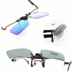 ENLENK Clip Solaire 4 Pièce, Clip Lunettes De Soleil Polarisées, Surlunettes De Soleil Pour Hommes Femmes Pour La Conduite Et Les Activités De Plein Air -Promos Protection des yeux : lunettes et masque Magasin 67587876 5