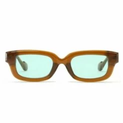Cisea Lunettes Carrées Tendance Petit Visage Lunettes De Soleil Tendance Européenne Et Américaine(vert Rétro),