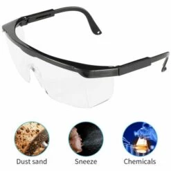 ENLENK 3 Lunettes De Protection Anti-Buée Et UV Lunettes Et Anti-Rayures Pour Les Lieux De Travail, Construction, Bricolage, Laboratoire, Soudage, Chimie, Usage Personnel Confortables à Porter -Promos Protection des yeux : lunettes et masque Magasin 67681976 5