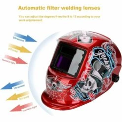 ZOLGINAH Masque De Soudage Automatique, Casque De Soudure Avec 2 Lentilles Et 2 Capteurs De Filtre à Ombre Réglables, DIN 9-13 Pour Le Soudage à L'arc De MIG TIG MAG [Classe énergétique A+++] -Promos Protection des yeux : lunettes et masque Magasin 67876124 5