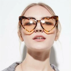BDD Lunettes De Soleil Lunettes De Soleil Coeur Lunettes De Soleil œil De Chat Pour Femmes Lunettes De Soleil Vintage Coeur