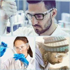 OYLDA Lunettes De Sécurité 3 Pièces Lunettes De Laboratoire Anti-buée Lunettes De Sécurité Transparentes Pour La Protection Des Yeux -Promos Protection des yeux : lunettes et masque Magasin 68137993 5