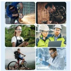 Gafas De Seguridad Mpow Hp155a, Protección Antiarañazos Y Uv -Promos Protection des yeux : lunettes et masque Magasin 68286036 2