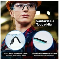 Gafas De Seguridad Mpow Hp155a, Protección Antiarañazos Y Uv -Promos Protection des yeux : lunettes et masque Magasin 68286036 4
