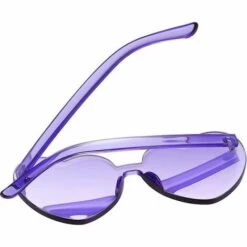 Cisea Lunettes De Protection Transparent Violet - Lunettes De Soleil En Forme De Cœur Lunettes De Soleil De Fête Couleur Bonbon Amour Lunettes De Soleil En Forme De Cœur - Violet Transparent -Promos Protection des yeux : lunettes et masque Magasin 68585109 3