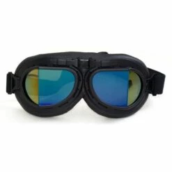 GRID COOL Lunettes De Casque De Moto Rétro Vintage Lunettes D'équitation Pour Harley Cafe (multicolore, Verre Multicolore) -Promos Protection des yeux : lunettes et masque Magasin 68590244 5